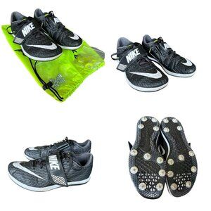 Nike Zoom HJ High Jump Elite Track & Field Shoes Size 8 Black White 806561-017